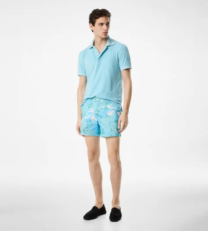 TOWELLING POLO SKY online